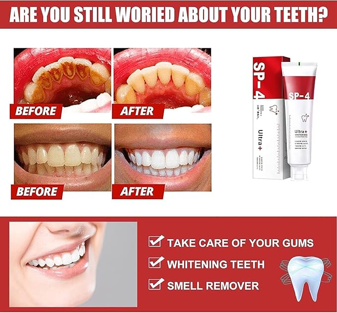 SP4 Probiotic Teeth  Whitening Toothpaste (Pack of 2)