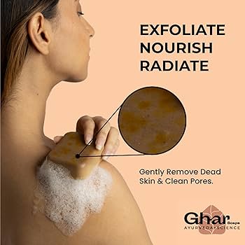 The Ghar Soaps Sandalwood & Saffron Magic Soaps For Bath Paraben Free 100g