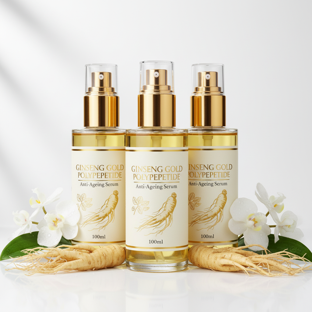 Ginseng Gold Polypeptide Anti-Ageing Serum Pack of 3 100ml Each